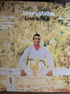 Johnny Mathis Love is Blue Vinyl Record Album ,Columbia Records 1968